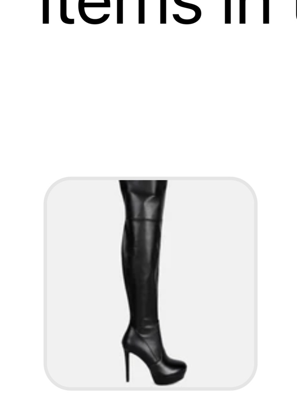 Black Over-the-Knee Stiletto Heel Boots